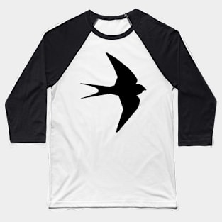 Swallow on Blue Baseball T-Shirt